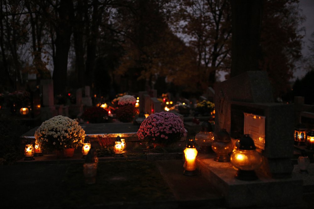 Chryzantémy na hroboch