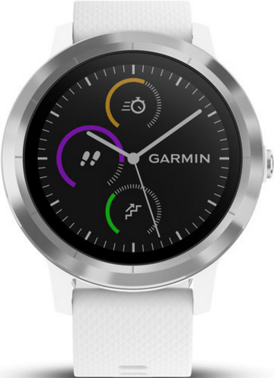 fitness inteligentné hodinky Garmin vívoActive 3 v bielom prevedení