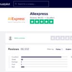Takto vyzerá hodnotenie AliExpresu na stránke Trustpilot