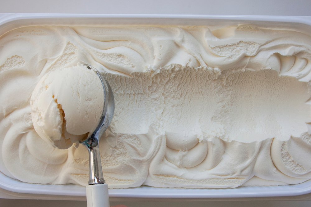 Dokonalá textúra zmrzliny