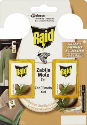 RAID proti moliam s vôňou cédra 2 ks – Odpudzovač hmyzu | Alza.sk
