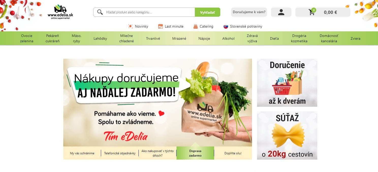 eDELIA - online supermarket