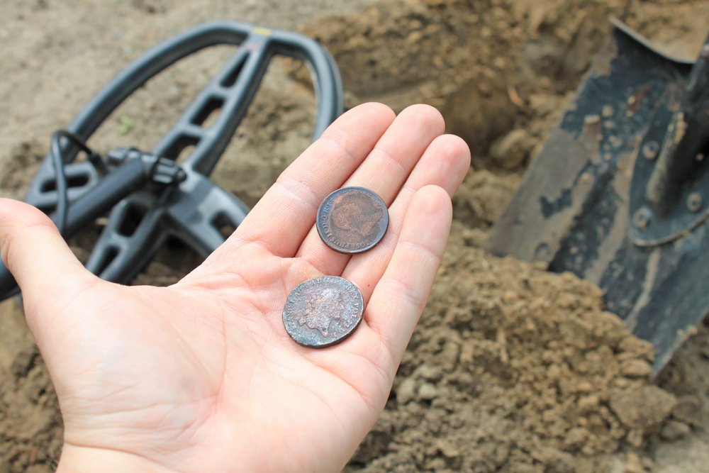 Mince nájdené pomocou hobby detektora kovov