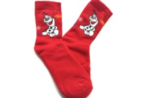 Červené vianočné ponožky
