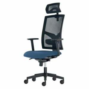Kancelárska stolička PAIGE, modrosivá