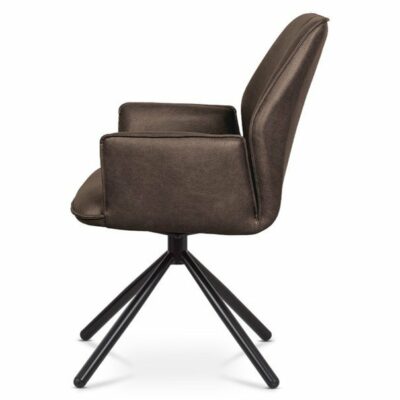 Jedálenská stolička DEBORA, hnedá/čierna