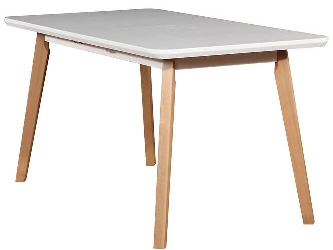 Stôl ST41 140×80+40 biely/buk