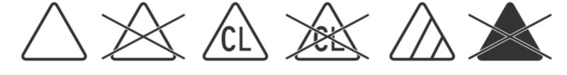 Symboly prania - bielenie