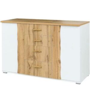 Komoda Wood 03 130 biela/wotan