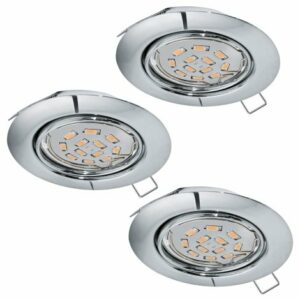 Eglo – SADA 3x LED Podhľadové svietidlo 3xGU10-LED/5W/230V