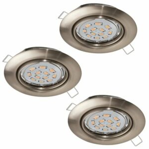 Eglo – SADA 3x LED Podhľadové svietidlo 3xGU10-LED/5W/230V