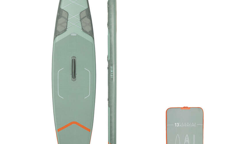 Nafukovací paddleboard X500 / 13″-31′ na rekreačný paddleboarding zelený ITIWIT