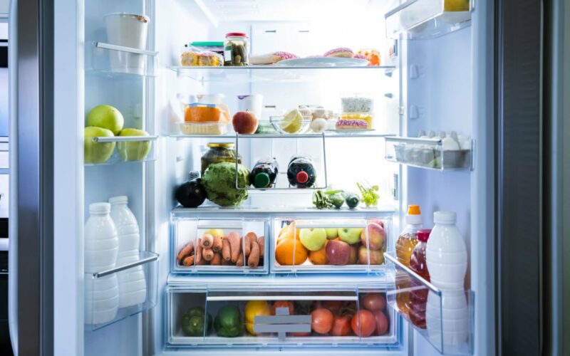 Teplota v chladničke - vnútro chladničky