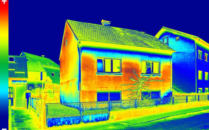 Tepelné straty domu - pohľad infratermovízie