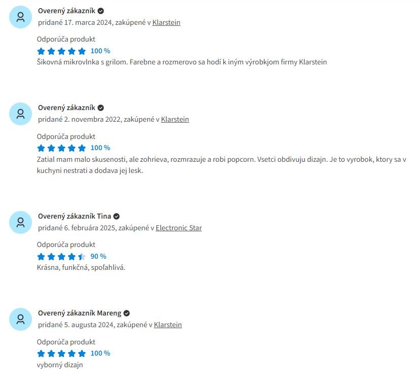 Klarstein Julieta - skúsenosti Heureka SK