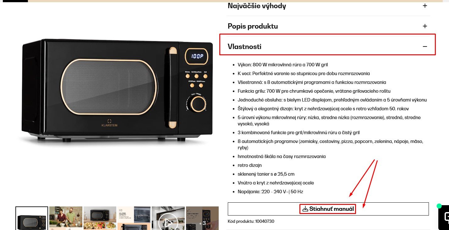 Manuál Klarstein Julieta