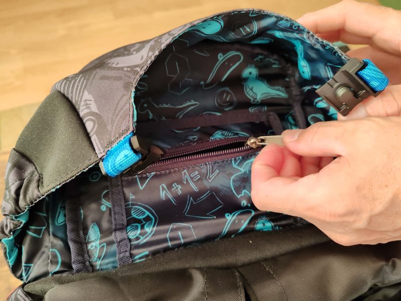 Topgal školská aktovka KIRA - vnútorné vrecko