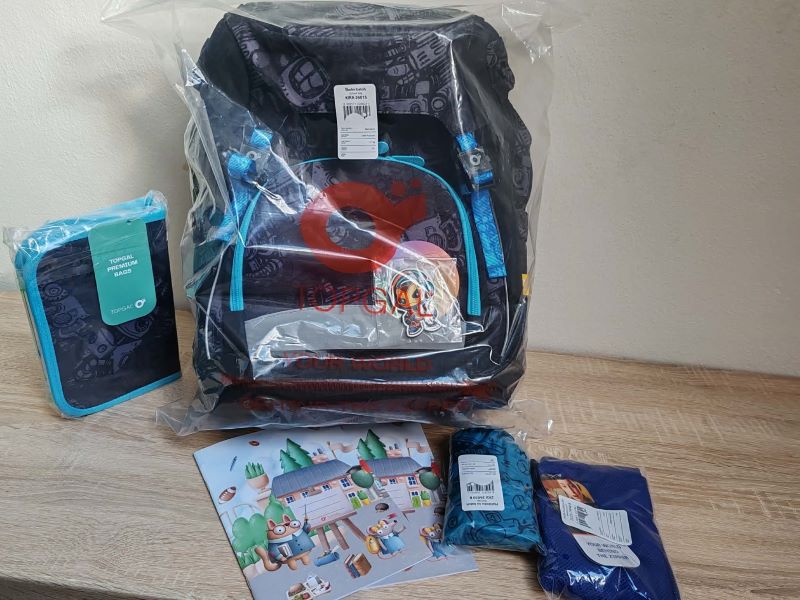 Topgal školská aktovka KIRA - vybalený set 4in1