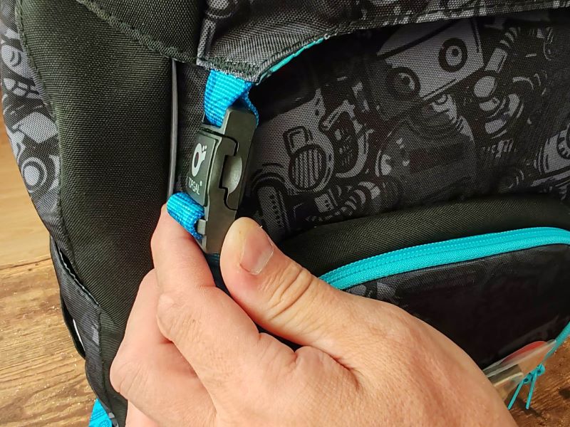 Topgal školská aktovka KIRA - fidlock zboku