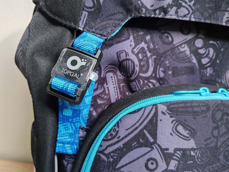 Topgal školská aktovka KIRA - fidlock detail