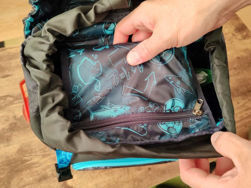 Topgal školská aktovka KIRA - vnútorné vrecko so zipsom